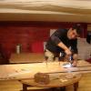 Fabrication du gabarit de construction des nervures.